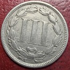 1865 Three Cent Nickel  Better Grade  Free Shipping