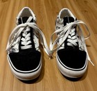Vans Old Skool Black Floral Sneakers Women   s Size 7 Low Top