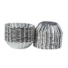 Leadigol 25pcs Mini Aluminum Alloy Tart Molds  Pie 7 5x7 5x4 1 Cm