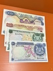Singapore 1967 Orchids Set 4 Banknotes  1 5 10 50 Lim Kin San Vg Free Shipping  