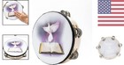 8 Inch Dove Bible Jingle Tambourine For Church Worship And Prayer