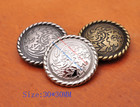 10x Artistic Flower Engraved Leathercraft Hardware Conchos Screw Back 3 Colors