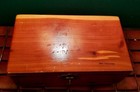 Vintage New Hampshire Souvenir Cedar Jewelry Box Mid Century Retro 8 4 5 x3 5 