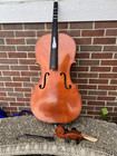 Vintage Cello 3 4  For Repair Parts Restoration St 383 Broken Neck  Gaesel