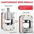 For Folding Bike Pedals  Aluminum Made   Foldable   Room Saving Bicycle Pedals