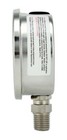 2  Vacuum Gauge  Stainless Steel Case  Liquid Filled  Lower Mnt -30 Hg 0 
