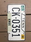 Vintage 1960s Tennessee License Plate Knox County State Outline