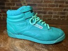 Vintage 1980   s Green Reebok Women   s Freestyle Hi Shoes Size 8