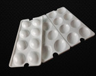 Tupperware Egg Inserts Set Of 3 Holds 24 Eggs White Stackable Trays New