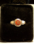 1940 s Twa Enameled Lapel Pin In Sterling Silver By Balfour