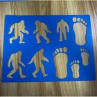 New Bigfoot Big Foot Yeti Sasquatch Texas Monster Ape Diy Stencil Template Sheet