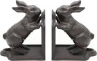 Rabbit Decorative Bookend  Heavy Duty Cast Iron Book Ends  Vintage Shelf Decor
