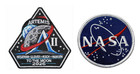 Space Artemis 2 Mission To The Moon Iron On Embroidere 3 5  And 3  Inches 2pc