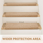 Bullnose Stair Treads Non Slip 9 5  X 36   7 Pcs Carpet Stair Treads For Wooden