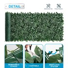 3 x14  Artificial Faux Ivy Leaf Privacy Fence Screen Wall Hedge Decor W  Backing