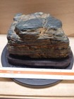 Japanese Antique Suiseki Viewing Stone Bonsai Layered Oil Stone Aburaiwa Japan