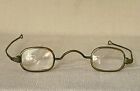 Rare Early Antique Eyeglasses - Bronze Frames Original Glass Lenses 19th Century