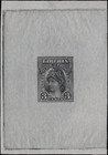 Liberia-1895-3c Liberty  Large Die Proof In Black On Thin Bond Scott   94p1 Vf