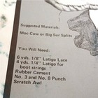 Vintage Uncut Tandy Leather Plainsman Boot Pattern Pack No  2690