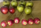 Lot Of 14 Apples Artificial Faux Fruit Decor