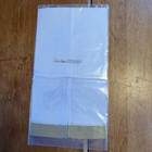 Liz Wain Hand-painted Gold White And Silver Angel 100  Linen Guest Towel