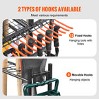 Garden Tool Storage Rack W  Wheels 16 Slots Garage Organizer