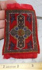 Vintage 1910-1915 Cigar Felt Flannel Mini Rug Design  Was In Old Tobacco Package
