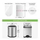 180 Counts 2 Gallon  1 8-2 Gal  Small Trash Bags Garbage Bags By   Fit 1 6 1    