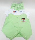 Dora The Explorer 3 Pc Skort Outfit   Shirt  Jacket   Skort   Pink Or Green