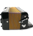 Hohner 3523eb Corona Ii Classic Accordion  ead Keys  Jet Black 