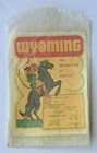 Vintage Original Wyoming The Wonderland Of America Travel Decal Souvenir