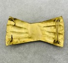Vintage Artisan Brutalist Belt Buckle Mixed Metal Modernist Abstract Statement