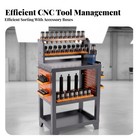 Machining Center Tool Trolley Heavy Duty Mobile Cnc Tool Trolley Sturdy