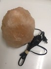 Himalayan Salt Lamp Natural Rock Shape Pink Crystal Rock Wooden Base 12-lbs Big