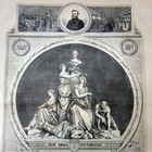 1865 Illustr Newspaper W Thomas Nast Engraving Celebrating End Of The Civil War