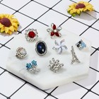 Wedding Bridal Bouquet Diy Jewelry Women Rhinestone Crystal Flower Brooch Pin