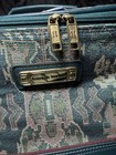 Vintage American Tourister Luggage Pattern Tapestry Makeup Train Case Carry Bag