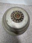 Vintage Victorian Aluminum Footed Vanity Powder Puff Music Trinket Box S1
