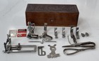 Wheeler   Wilson Sewing Machine Carved Wood Box Ornate With Accessories Parts