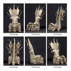 Predator Alien Bone Throne Action Figure Model Statue Diorama Element Toys 35cm