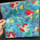 Vtg 90s Disney Little Mermaid Wrapping Paper Nip Ariel Flounder Sebastian