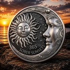     1 Year Sobriety Coin Token  1 Year Recovery Medallion  One Year Sober Aa Chip