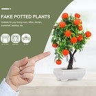Enchanted Forest Decorations Artificial Orange Tree Plastic Fruit Potted Plan   