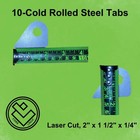 Steel Tabs - Weldable  10  Pack-light Mounts  Hot Rods  Motorcycle  Roll Cage