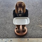 Vintage Blood Hound Dog Butler Serving Tray Entrance Side Table Retro Rare Pub