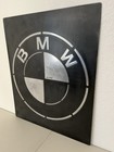    vintage Style Bmw Cast Metal Sign     Handmade Garage Art   