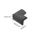 Corner Guards Edge Protectors  4pack Foam Bumper Thicken  55mm Black