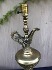 Rare Vintage Antique Pitcher Style  Solid Brass  Vase Table Lamp 24    High