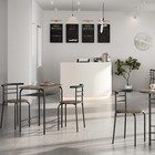 3 Piece Dining Table Set  2 Person Kitchen Table And Chair Set  Compact Bistro