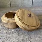 Handmade Turned Wood Trinket Box Acorn Top Signed  09 